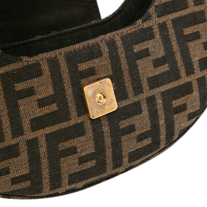 Mini Zucca Canvas Cookie Hobo Brown - Gaby Paris