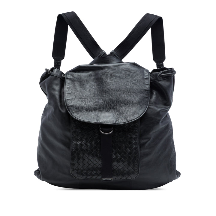 Bottega Veneta Intrecciato à finitions Cuir Drawstring Sac à dos