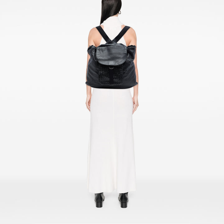 Bottega Veneta Intrecciato à finitions Cuir Drawstring Sac à dos