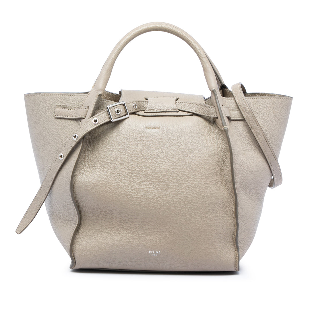 Celine Souple grainé Big Sac Petit Cuir de veau grainé