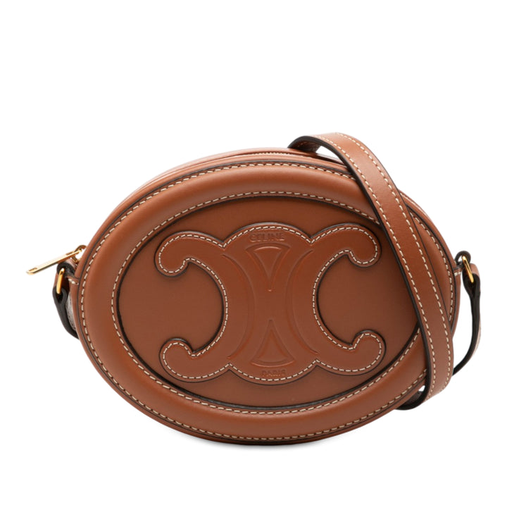 Celine Triomphe Ovale Sac Petit Cuir de veau