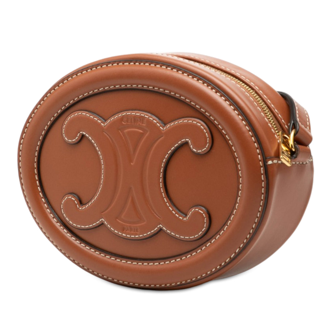 Celine Triomphe Ovale Sac Petit Cuir de veau