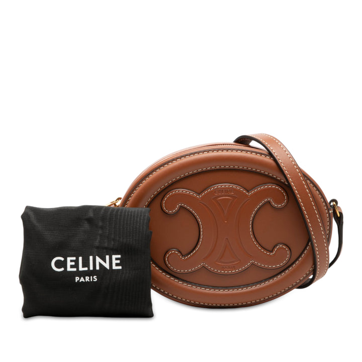 Celine Triomphe Ovale Sac Petit Cuir de veau