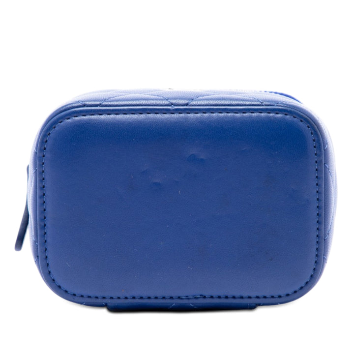 Chanel Mini CC Matelassé Cuir d'agneau anse supérieure Vanity avec chaîne