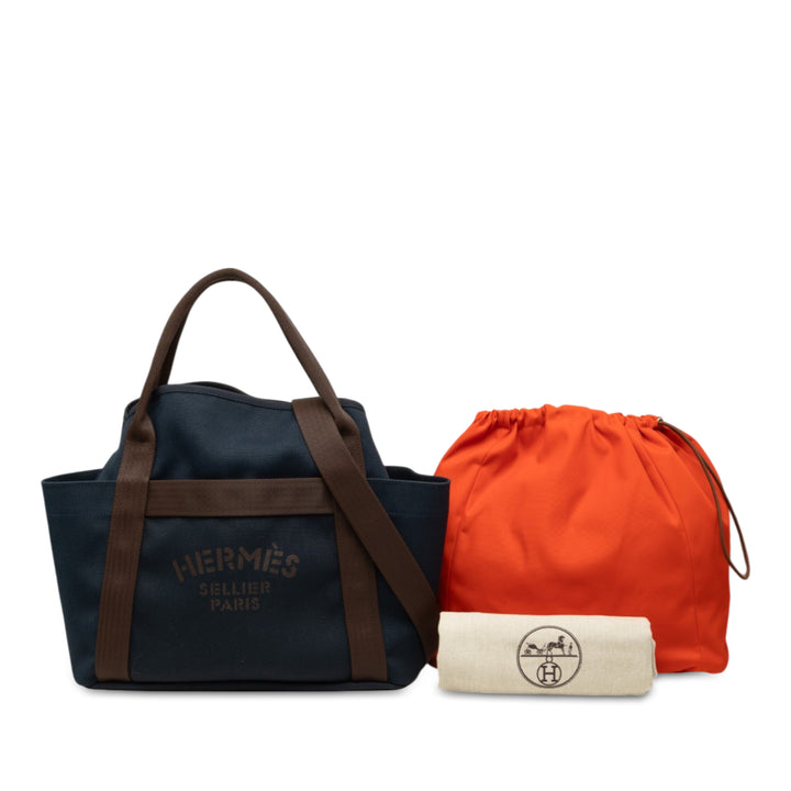 Hermès Sac de Pansage Grooming Sac Tissu