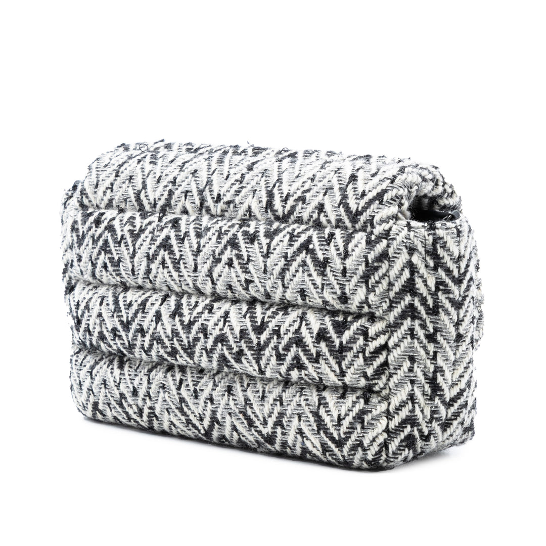 Chanel CC Herringbone Tweed à rabat
