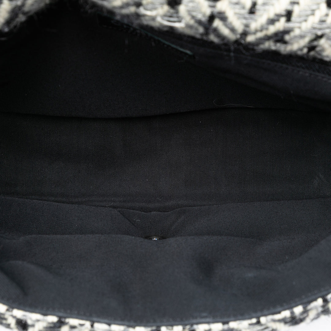 Chanel CC Herringbone Tweed à rabat