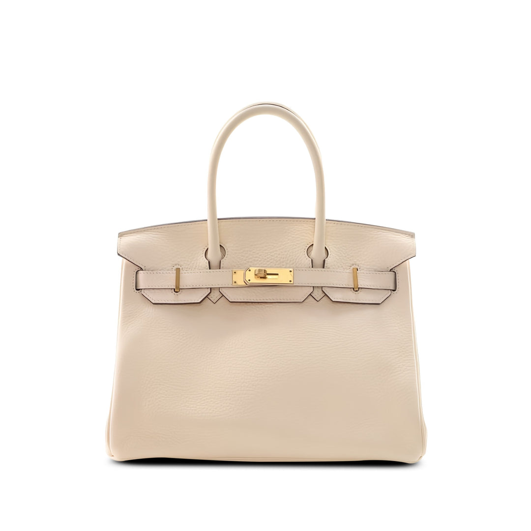 Hermès Sac à main Birkin Retourne 30 Clémence Beige – vue principale – GABY PARIS