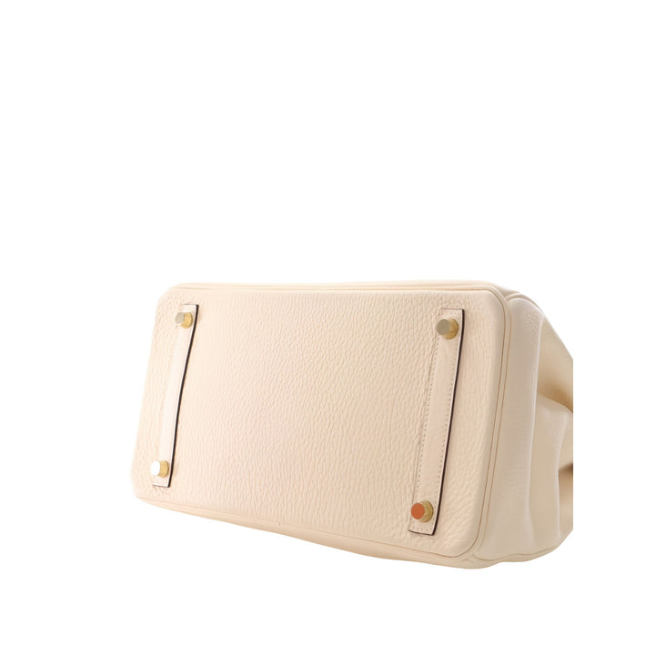 Hermès Sac à main Birkin Retourne 30 Clémence Beige – vue 10 – GABY PARIS