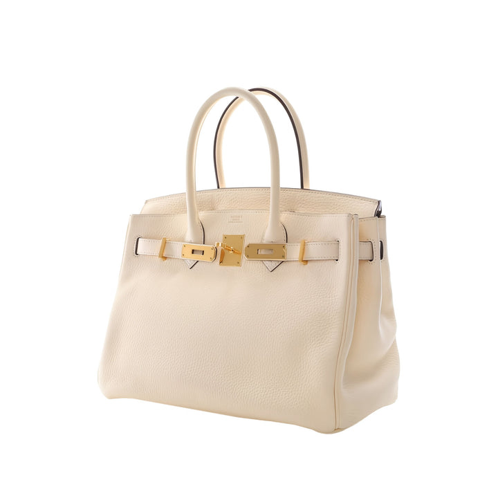 Hermès Sac à main Birkin Retourne 30 Clémence Beige – vue 11 – GABY PARIS