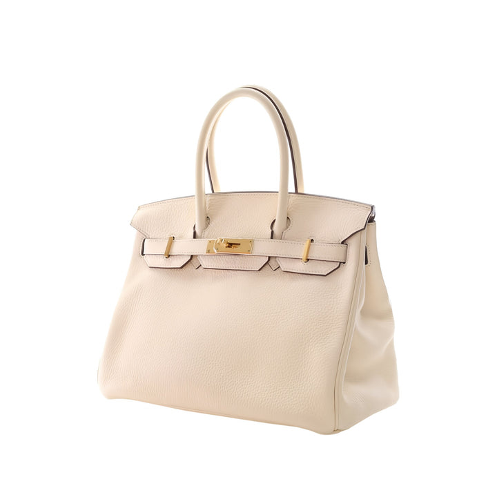 Hermès Sac à main Birkin Retourne 30 Clémence Beige – vue 12 – GABY PARIS