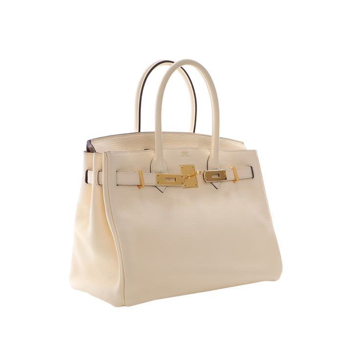 Hermès Sac à main Birkin Retourne 30 Clémence Beige – vue 13 – GABY PARIS