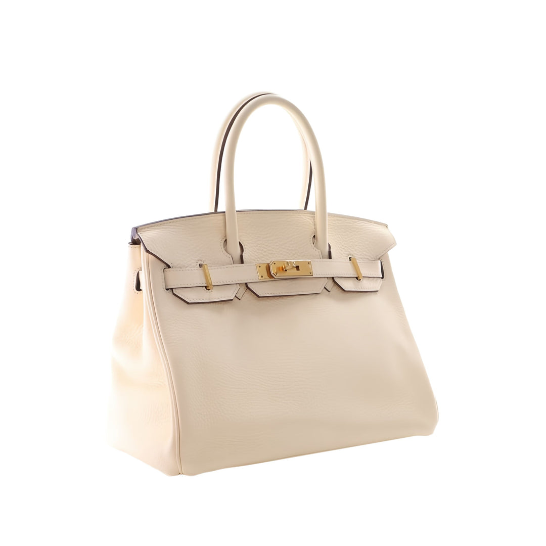 Hermès Sac à main Birkin Retourne 30 Clémence Beige – vue 14 – GABY PARIS