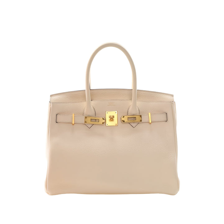 Hermès Sac à main Birkin Retourne 30 Clémence Beige – vue 15 – GABY PARIS