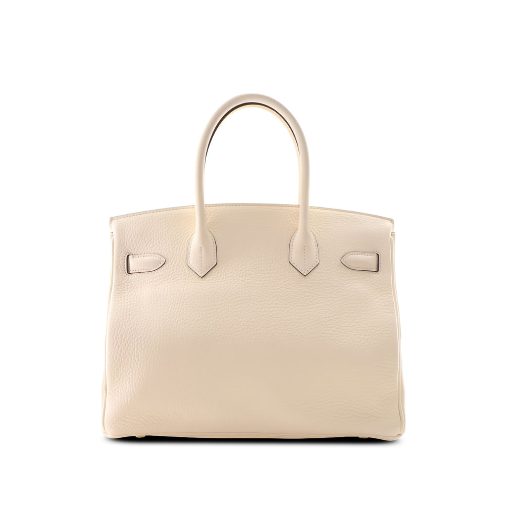 Hermès Sac à main Birkin Retourne 30 Clémence Beige – vue 2 – GABY PARIS