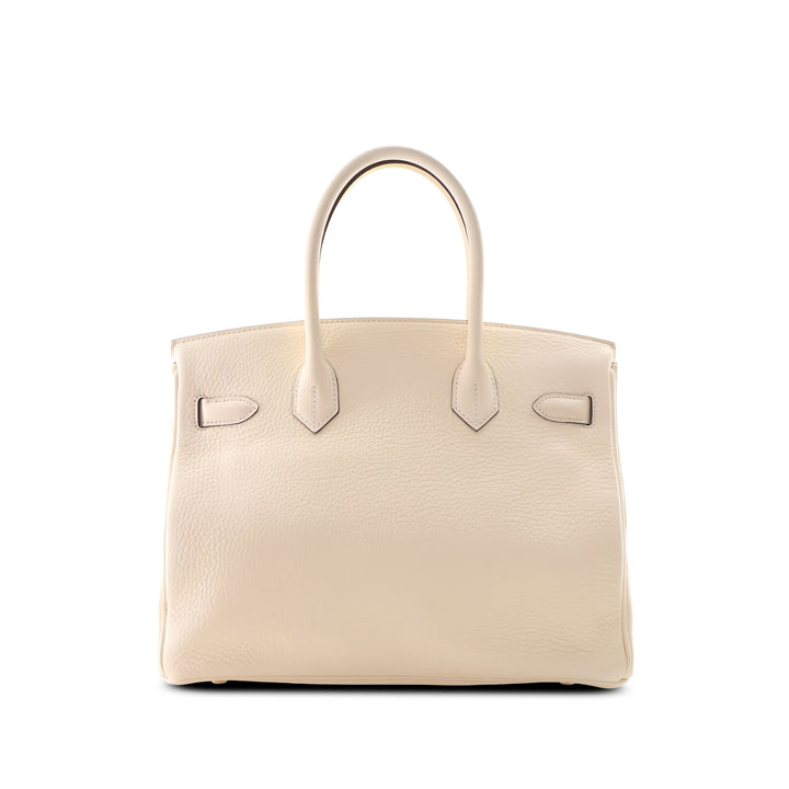Hermès Sac à main Birkin Retourne 30 Clémence Beige – vue 2 – GABY PARIS