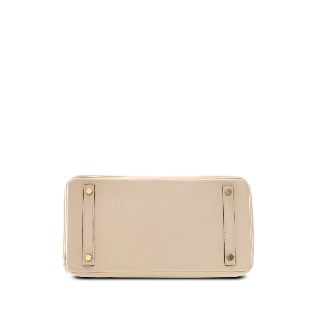 Hermès Sac à main Birkin Retourne 30 Clémence Beige – vue 3 – GABY PARIS