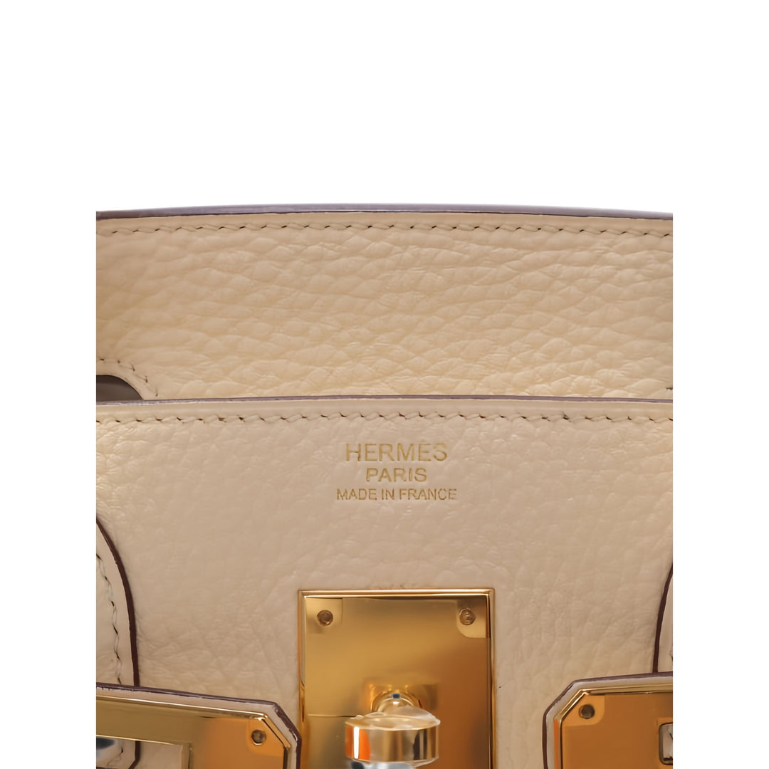 Hermès Sac à main Birkin Retourne 30 Clémence Beige – vue 4 – GABY PARIS