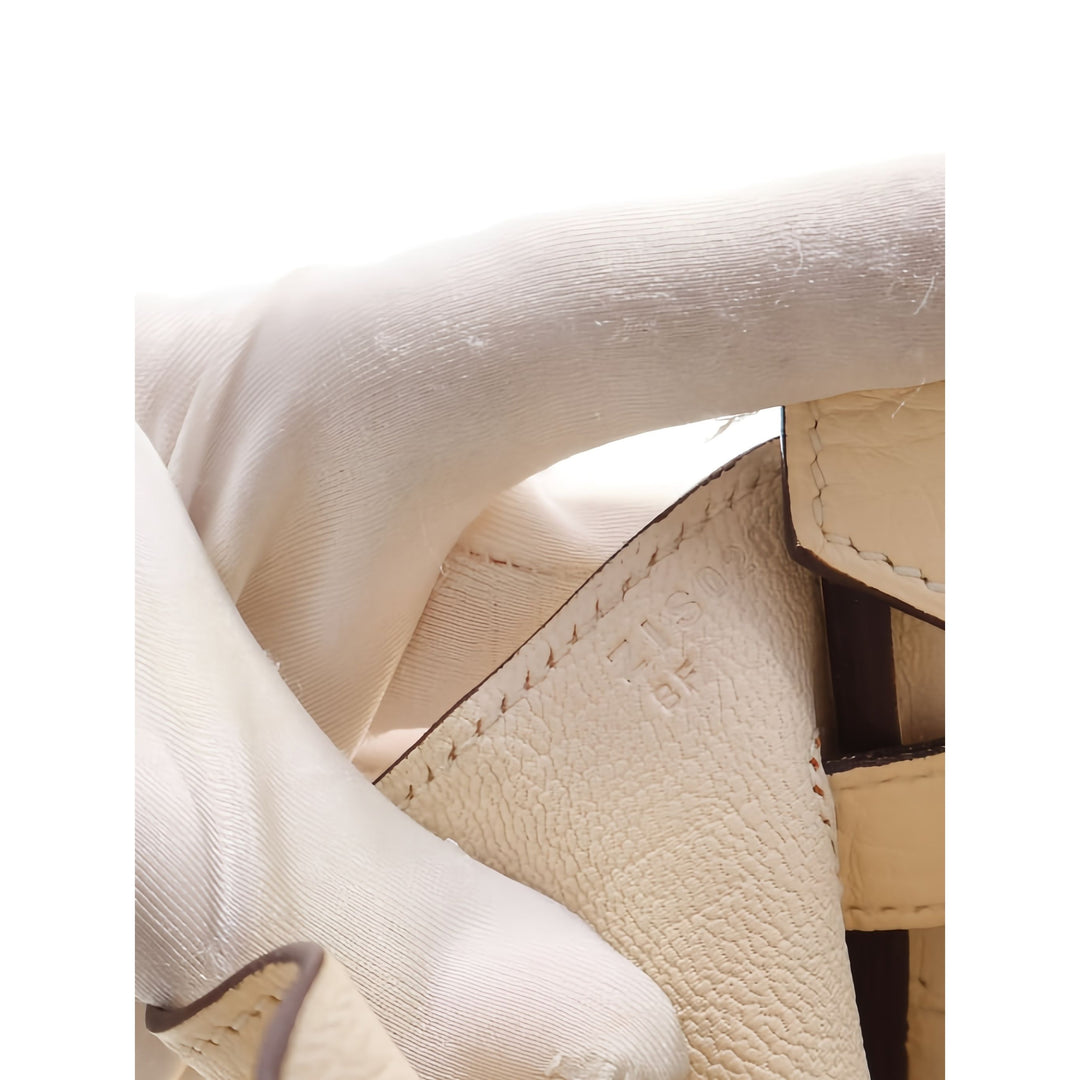Hermès Sac à main Birkin Retourne 30 Clémence Beige – vue 6 – GABY PARIS