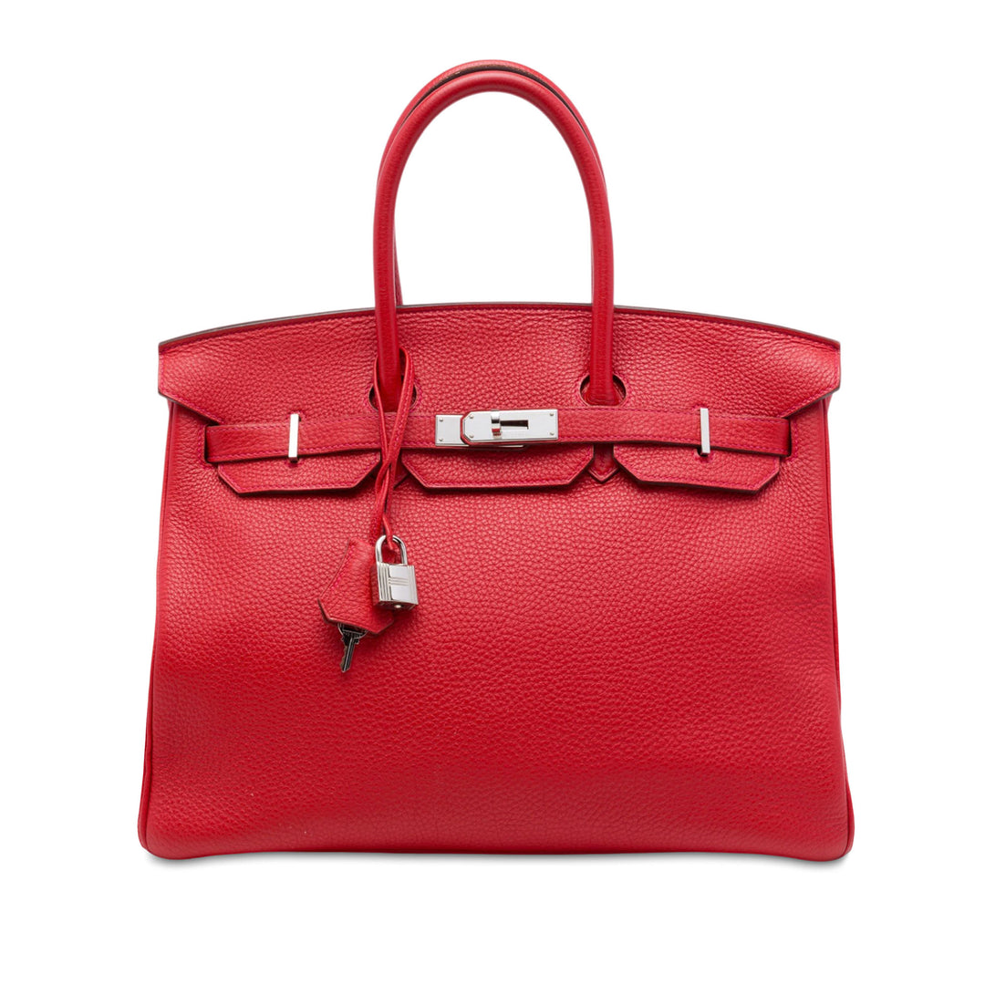 Hermès Birkin Retourne 35 Togo Rouge – vue principale – GABY PARIS
