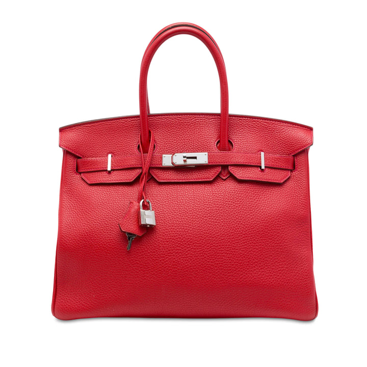 Hermès Birkin Retourne 35 Togo Rouge – vue principale – GABY PARIS