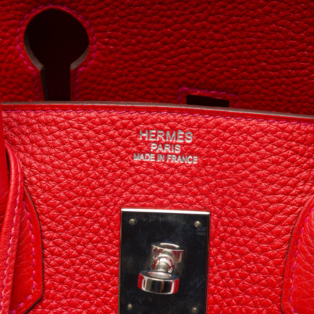 Hermès Birkin Retourne 35 Togo Rouge – vue 5 – GABY PARIS
