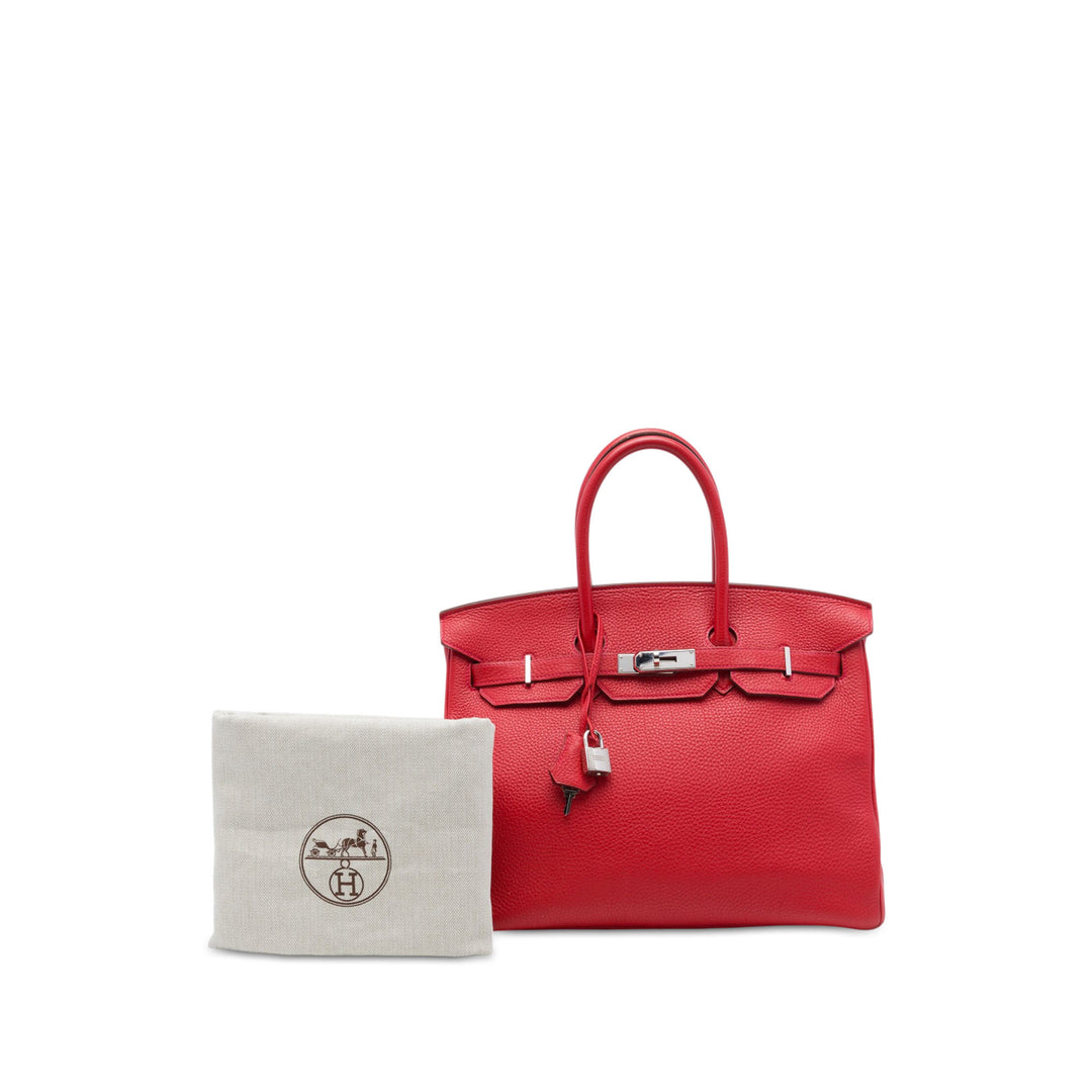 Hermès Birkin Retourne 35 Togo Rouge – vue 7 – GABY PARIS