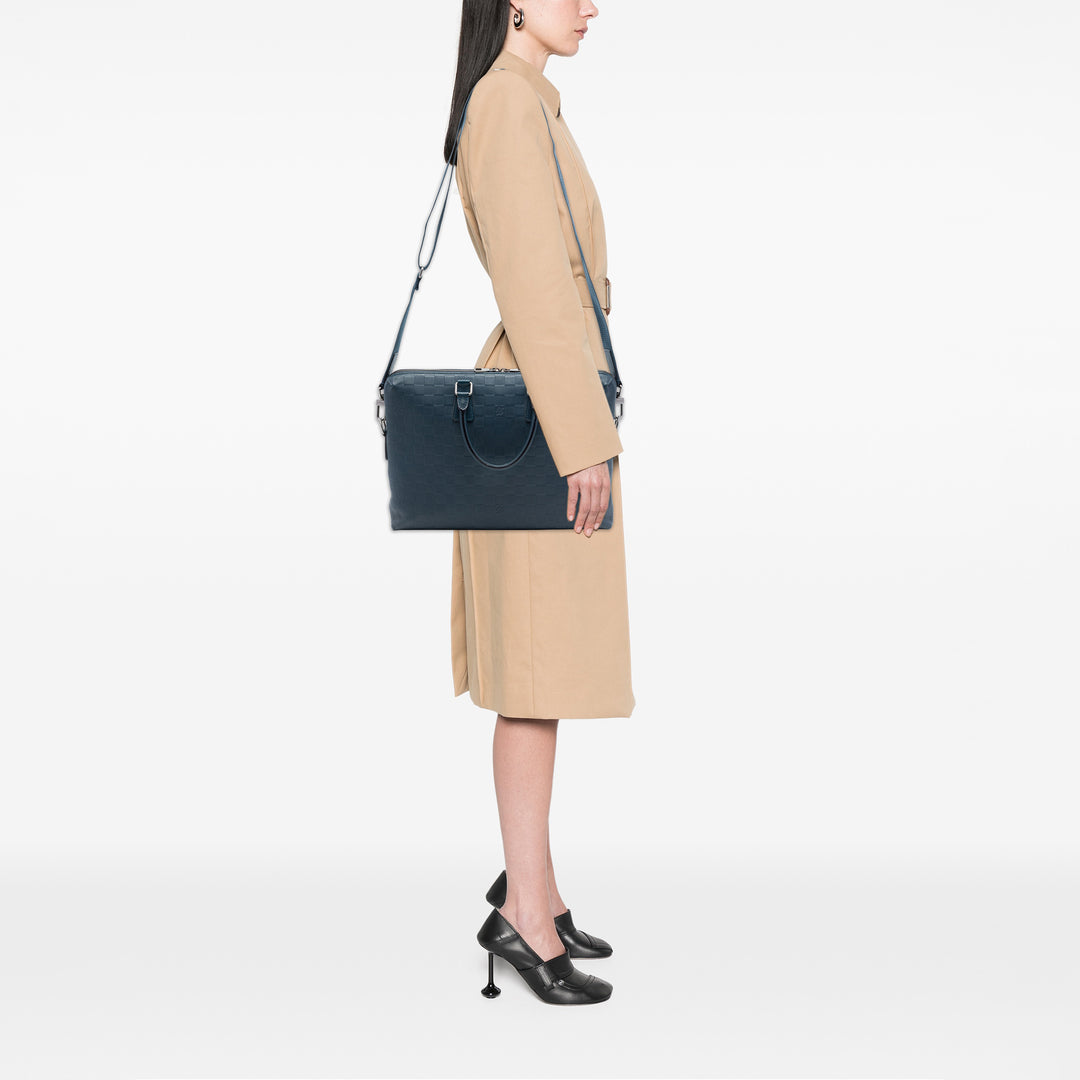 Louis Vuitton Porte Documents Jour Cuir Damier Infini