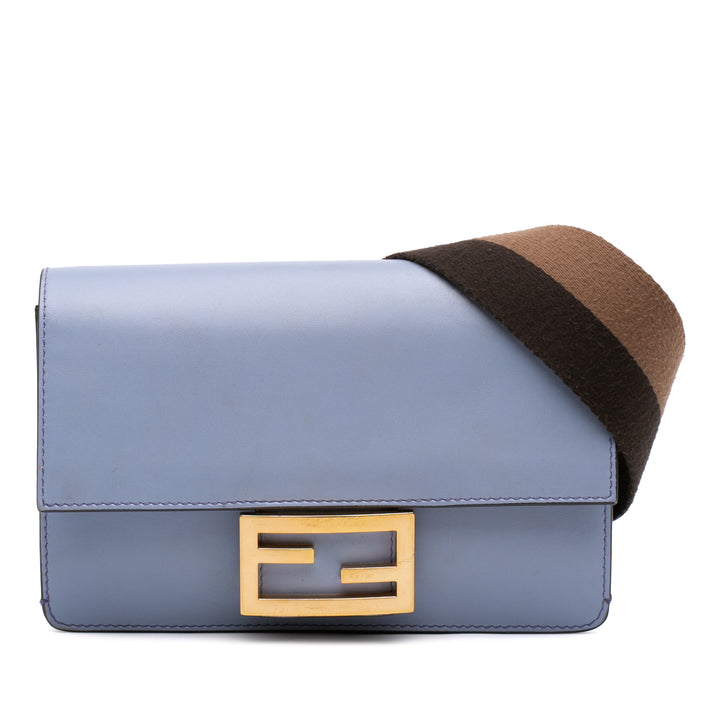 Plat Baguette Sac Cuir de veau Bleu