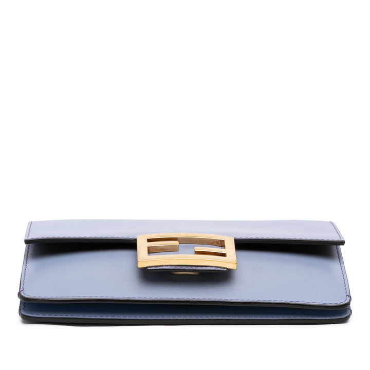 Plat Baguette Sac Cuir de veau Bleu