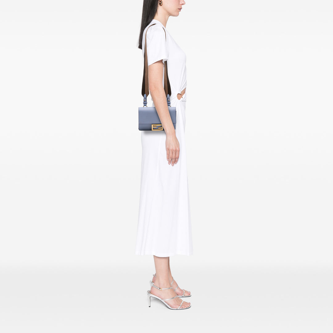 Plat Baguette Sac Cuir de veau Bleu
