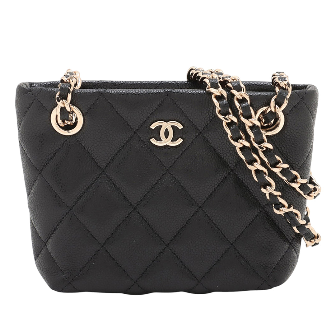 Chanel Mini Quilted Caviar Sac bandoulière Noir – GABY PARIS Authentique