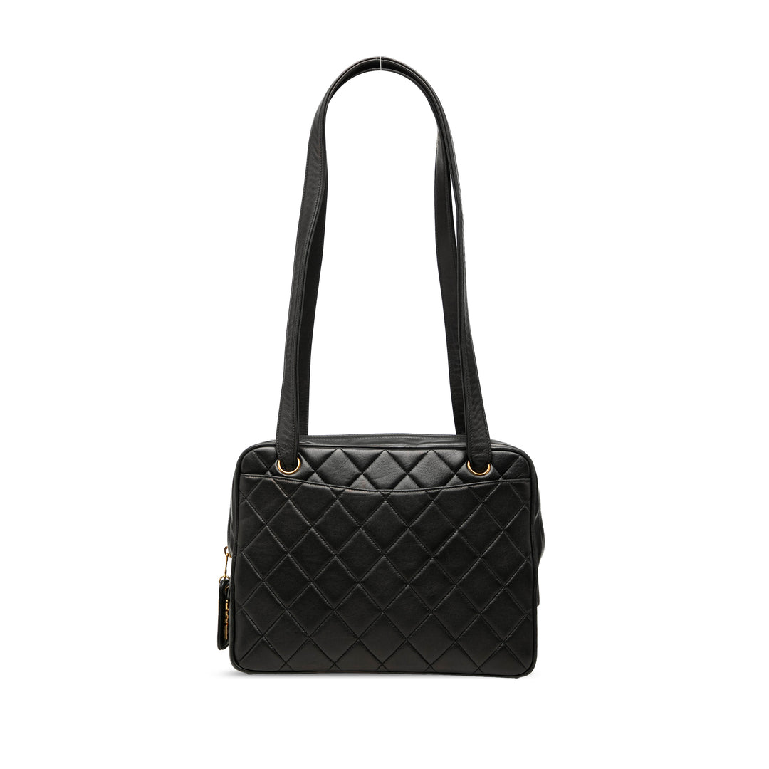 Chanel Matelassé Sac Cuir d'agneau Noir – vue principale – GABY PARIS