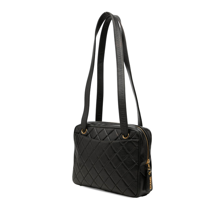 Chanel Matelassé Sac Cuir d'agneau Noir – vue 2 – GABY PARIS