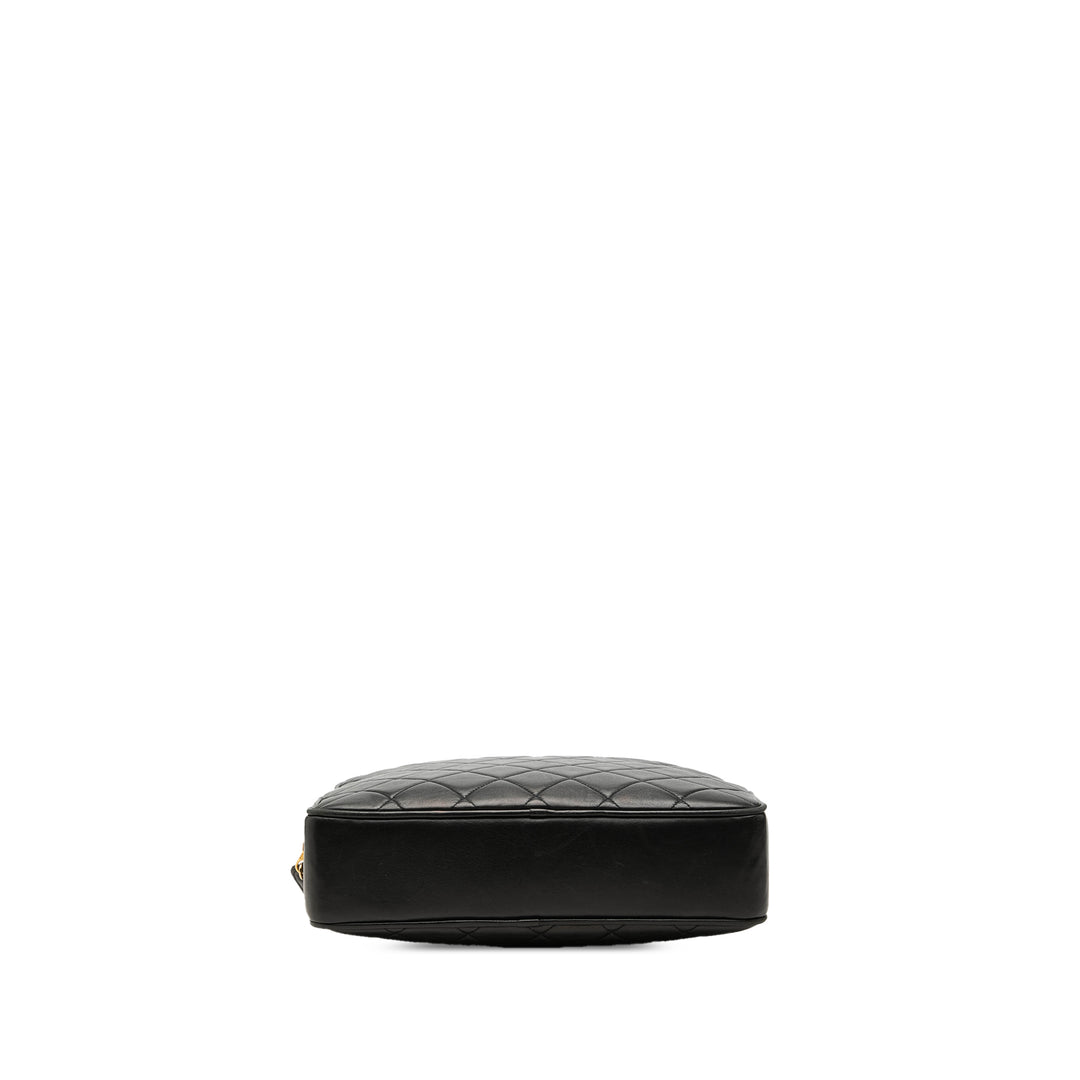 Chanel Matelassé Sac Cuir d'agneau Noir – vue 3 – GABY PARIS