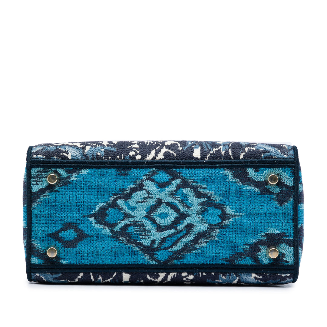 brodé Palm Tree De Jouy Lady D-Lite Moyen Bleu