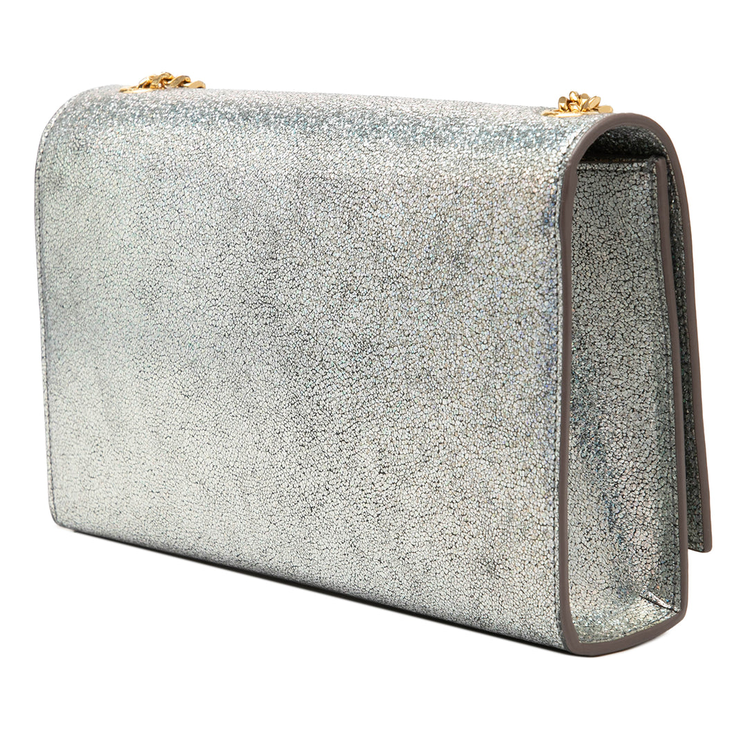 Saint Laurent Medium Metallic Cuir de veau Classic Monogram Kate Sac porté croisé