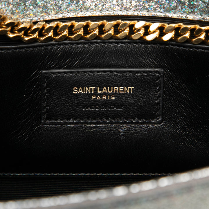 Saint Laurent Medium Metallic Cuir de veau Classic Monogram Kate Sac porté croisé