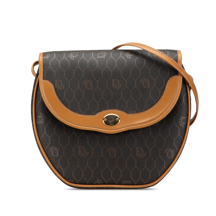 Honeycomb Coated Canvas Crossbody Black - Gaby Paris