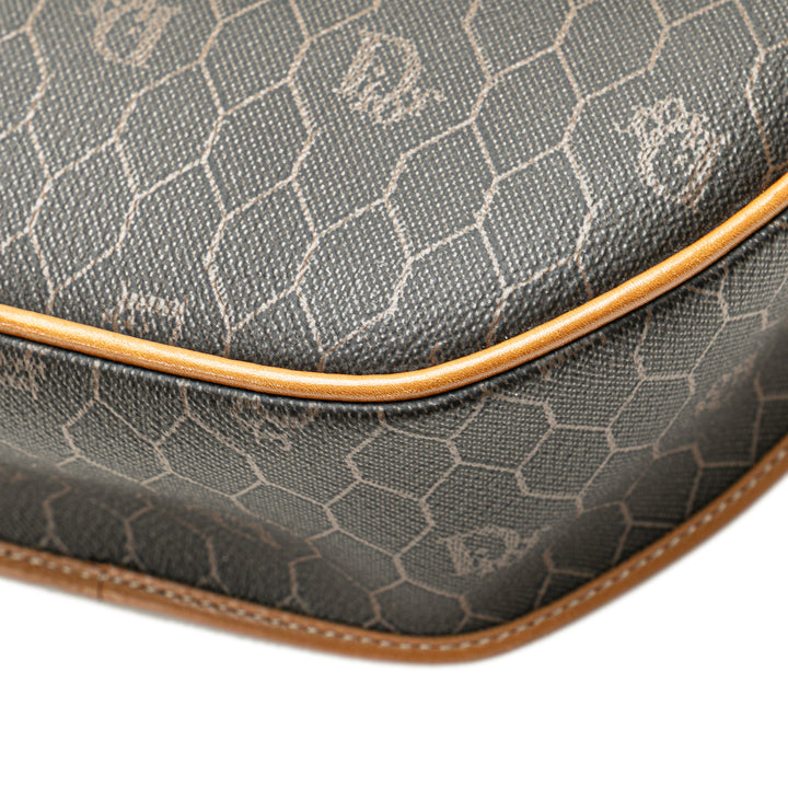 Honeycomb Coated Canvas Crossbody Black - Gaby Paris