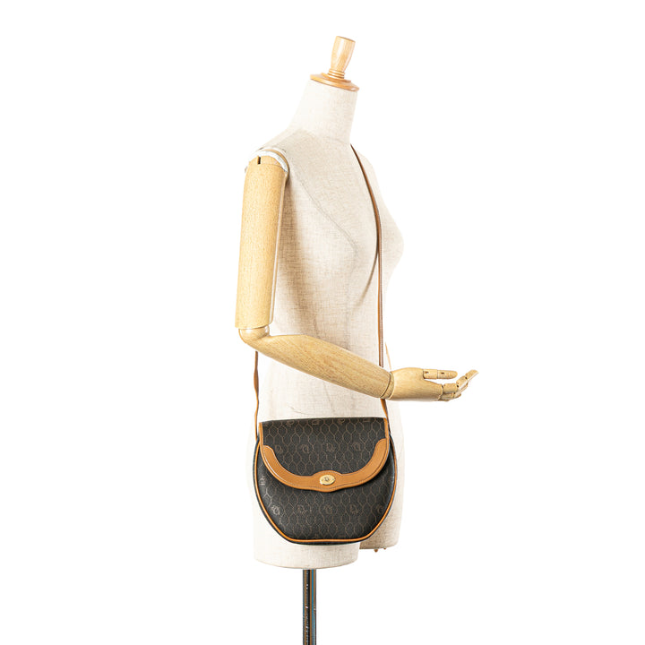 Honeycomb Coated Canvas Crossbody Black - Gaby Paris