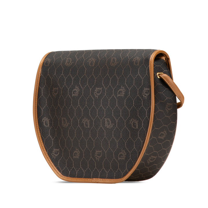 Honeycomb Coated Canvas Crossbody Black - Gaby Paris