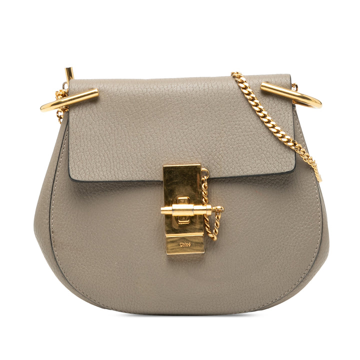 Chloé Mini Grained Cuir d’agneau Drew Sac porté croisé
