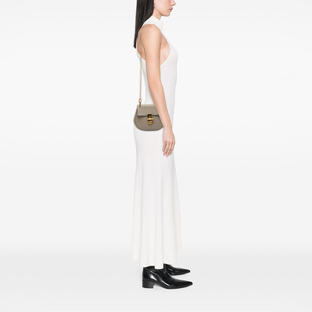 Chloé Mini Grained Cuir d’agneau Drew Sac porté croisé