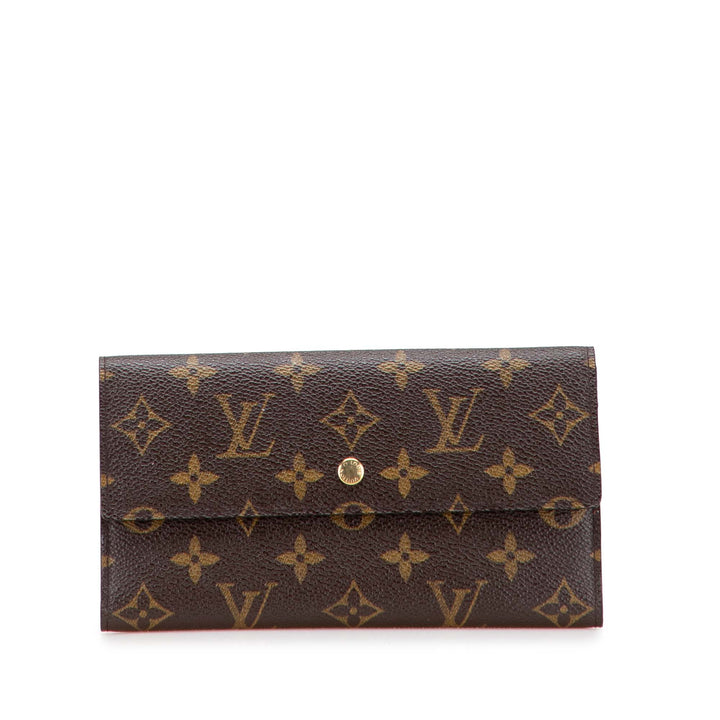 Monogram Sarah Long Wallet Brown - Gaby Paris