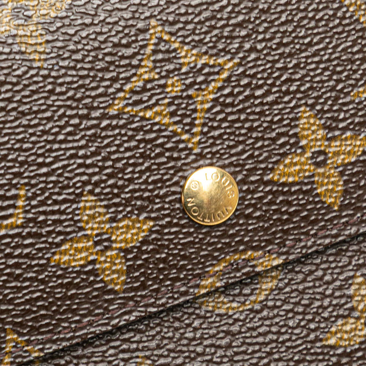 Monogram Sarah Long Wallet Brown - Gaby Paris