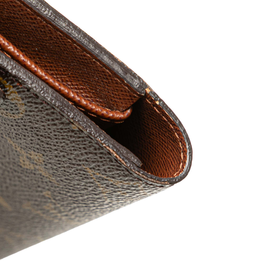 Monogram Sarah Long Wallet Brown - Gaby Paris