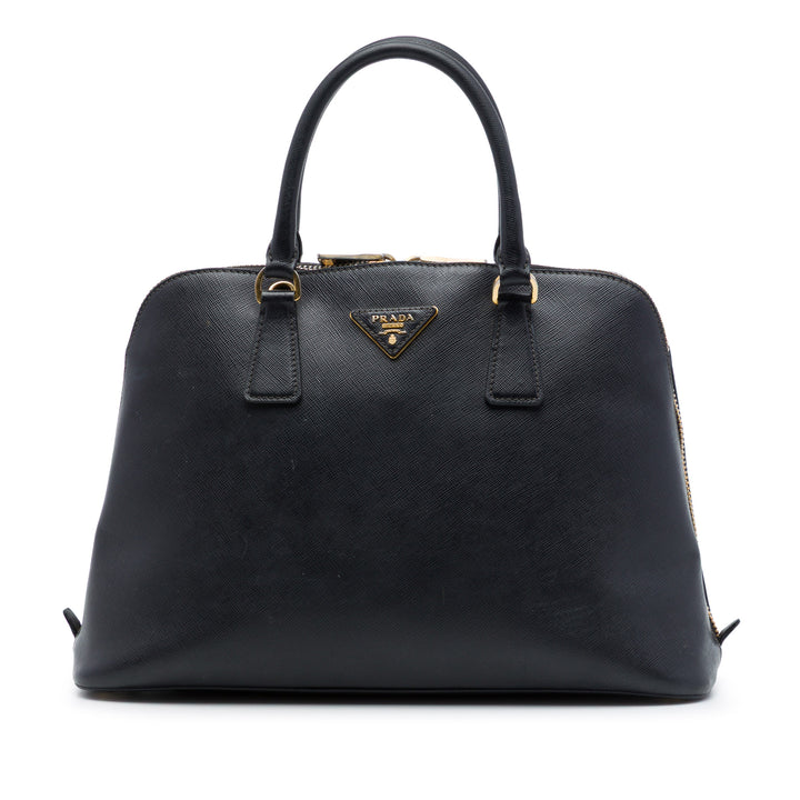 Lux Promenade Sac Moyen Saffiano Noir