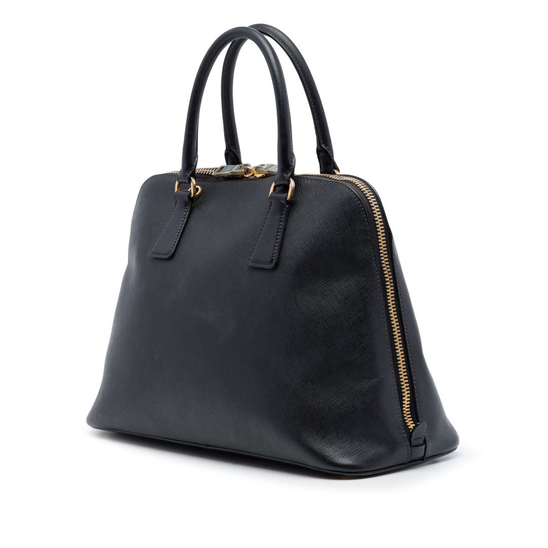Lux Promenade Sac Moyen Saffiano Noir