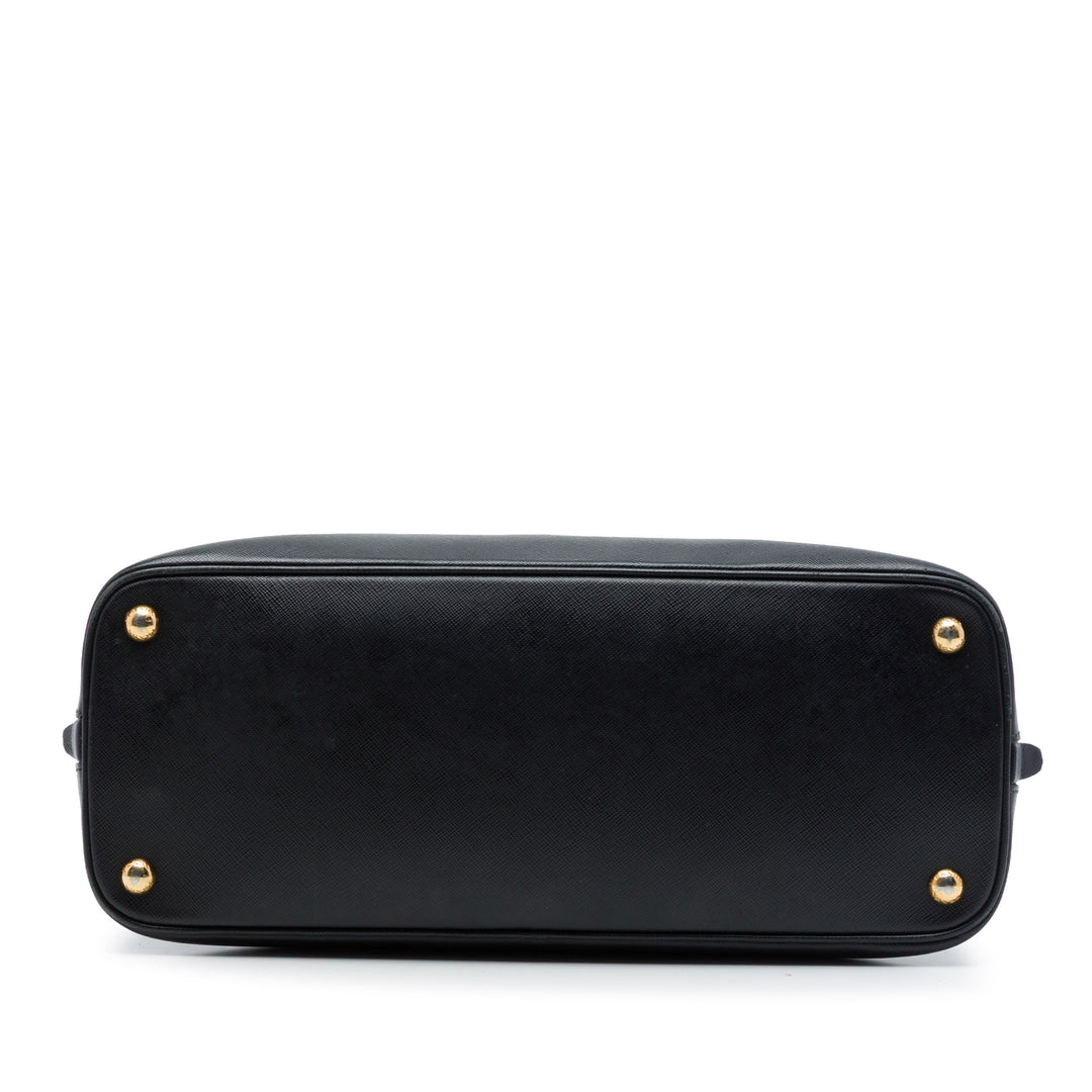 Lux Promenade Sac Moyen Saffiano Noir